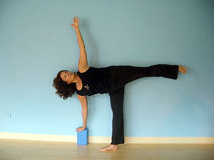 half moon pose